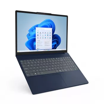 Lenovo IdeaPad Slim 3 15ARP10 AMD Ryzen™ 5 150 Portátil 38,9 cm (15,3 polegadas) WUXGA 16 GB DDR5-SDRAM 512 GB SSD Wi-Fi 7 (802.11be) Windows 11 Home alemão azul