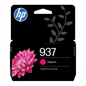 HP 937 Tinteiro original magenta, rendimento padrão, magenta, 1 unid., 800 páginas, embalagem individual