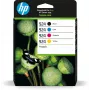 HP 924 CMYK Tinteiros originais pack de 4, rendimento padrão, preto, ciano, magenta, amarelo, 4 unid., 500 páginas, 400 páginas, embalagem individual
