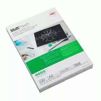 GBC película de plastificação A4 mate 100 mícron, mate, A4, 216 mm, 0,2 mm, 303 mm, 100 unid.