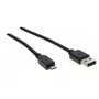 Hypertec 532456-HY cabo USB USB 2.0 2 m USB A Micro-USB A preto