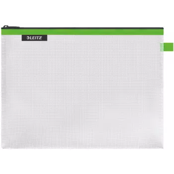 Leitz Travel Pouch resistente à água WOW Large, unissexo, bolsa de acessórios, Large, fecho de correr, resistente à água, verde