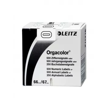 Leitz Orgacolor etiqueta autoadesiva, retângulo arredondado, branco