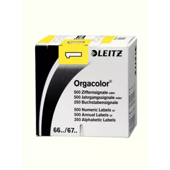 Leitz Orgacolor etiqueta autoadesiva retângulo arredondado amarelo