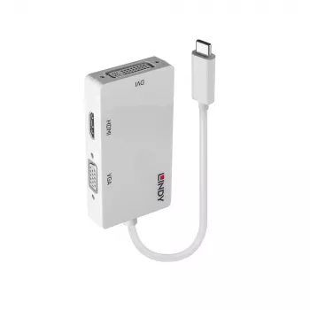 Lindy conversor USB Type-C para ecrã triplo, 3840 x 2160 píxeis