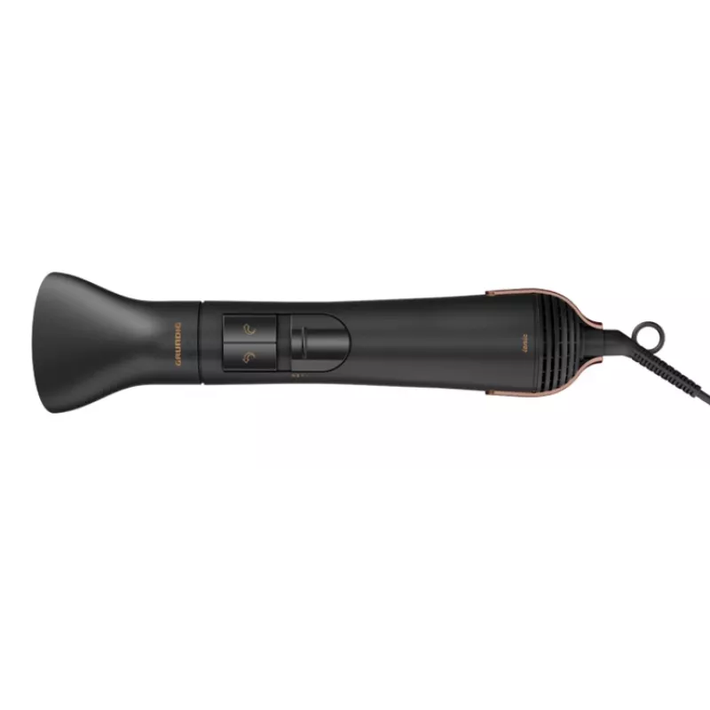 Grundig HS 7080 escova de ar quente preto, rosa-ouro 1000 W 1,8 m