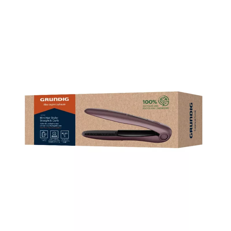 Grundig HS 6330 prancha de cabelo sem fios, violeta