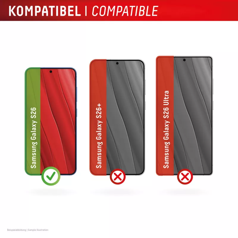 Displex vidro protetor de ecrã premium (cobertura total, 10H) para Samsung S26, cobertura total