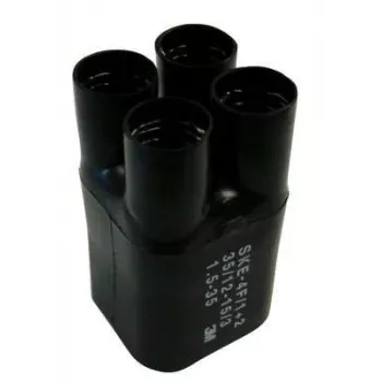 3M SKE 4F/1+2, tubo termorretrátil, preto, 10 cm, 3,5 cm, 1 unid., 120 °C