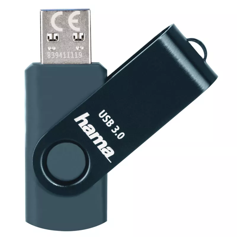 Hama Rotate Pen drive 64 GB USB Type-A 3.2 Gen 1 (3.1 Gen 1) Azul