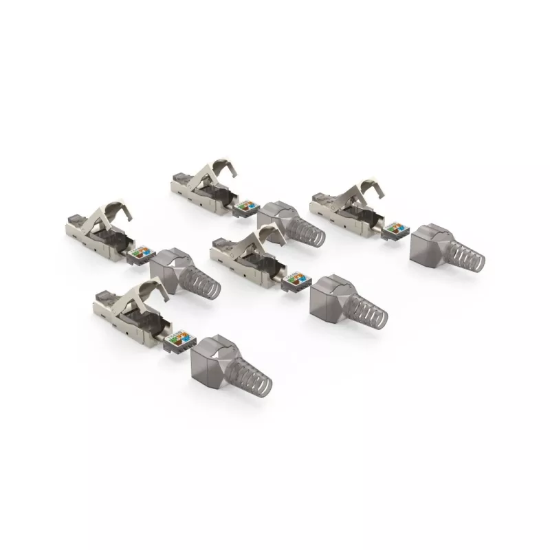 Hama 00200793 Conector de fios RJ45 Cinzento