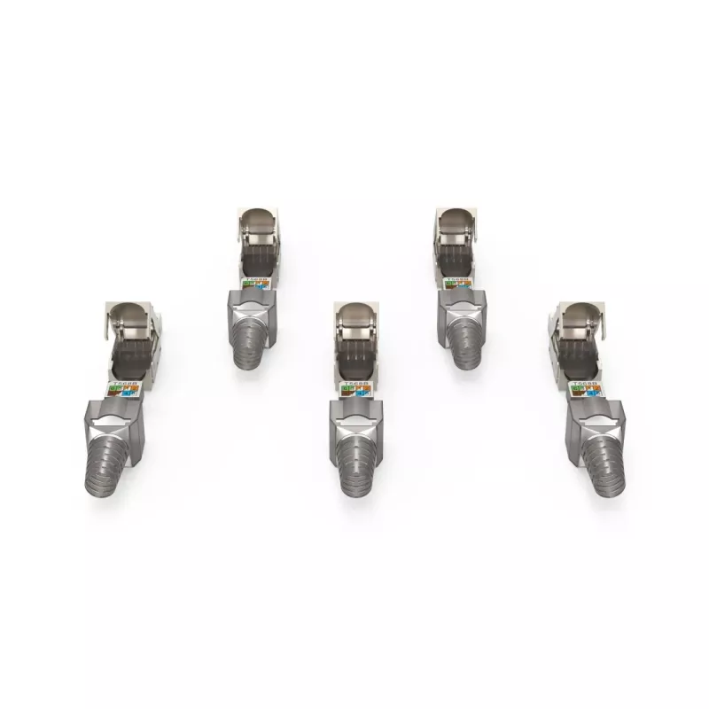 Hama 00200793 Conector de fios RJ45 Cinzento