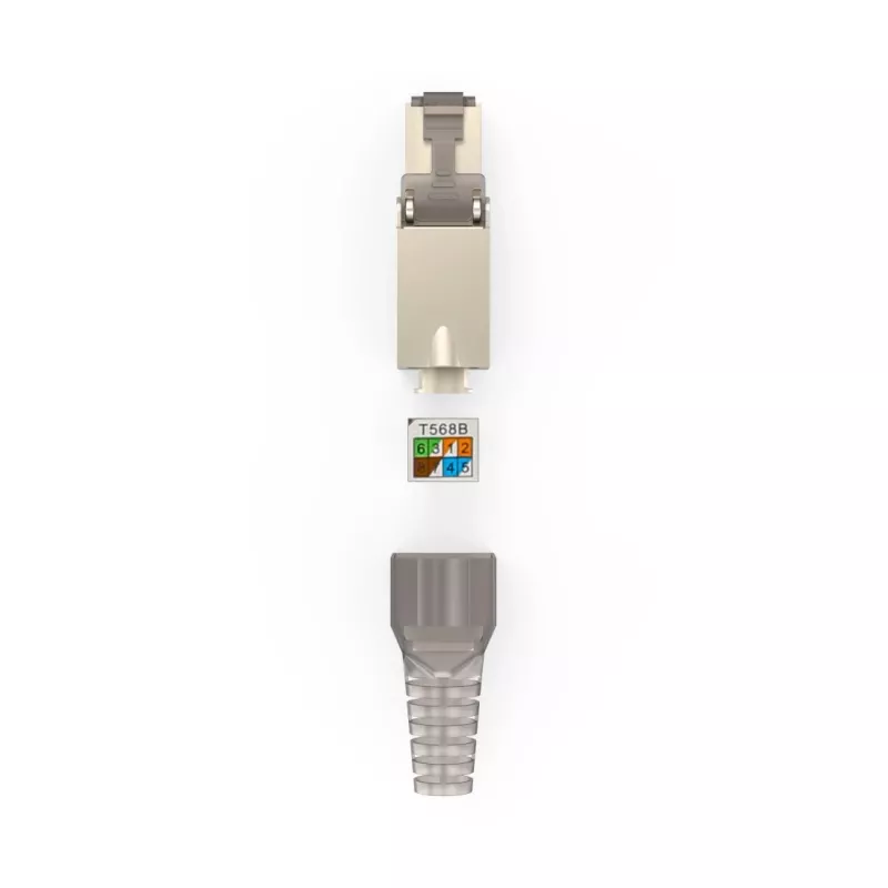 Hama 00200793 Conector de fios RJ45 Cinzento