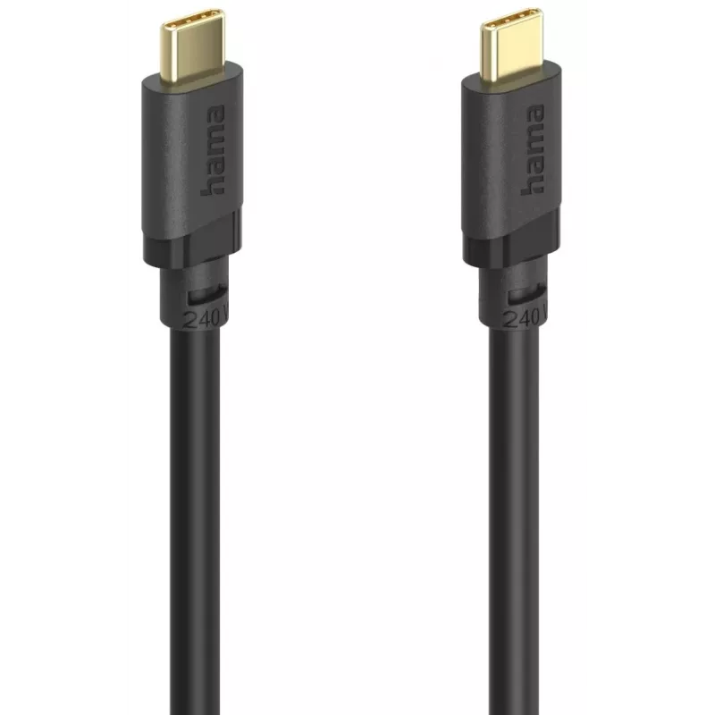 Hama 00202009 Cabo USB USB 3.2 Gen 1 (3.1 Gen 1) 1,5 m USB C 5 Gbit/s 240 W Preto