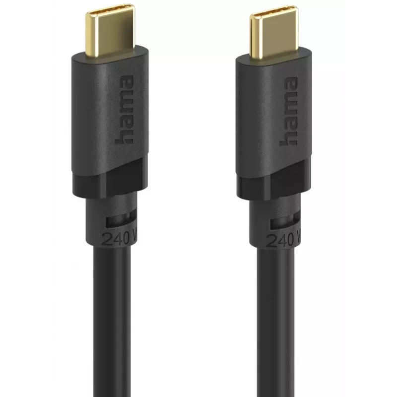 Hama 00202009 Cabo USB USB 3.2 Gen 1 (3.1 Gen 1) 1,5 m USB C 5 Gbit/s 240 W Preto
