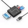 Hama 00200148 Leitor de cartões USB 3.2 Gen 1 (3.1 Gen 1) Type-A/Type-C Preto