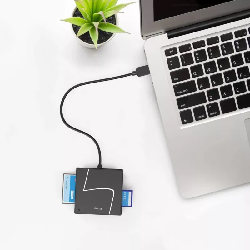 Hama 00200148 Leitor de cartões USB 3.2 Gen 1 (3.1 Gen 1) Type-A/Type-C Preto