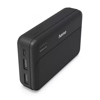 Hama Pocket 10 Polímero de lítio (LiPo) 10000 mAh Preto