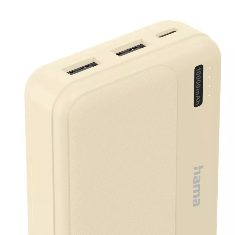 Hama Pocket 10 Polímero de lítio (LiPo) 10000 mAh Areia