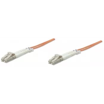 EFB Elektronik O0310.5 Cabo de patch de fibra ótica Duplex, LC-LC, OM2 50/125 µm, LSZH, 5 m, laranja