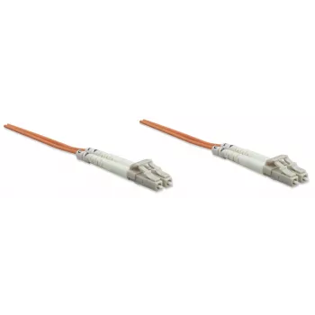 EFB Elektronik O0310.5 Cabo de patch de fibra ótica Duplex, LC-LC, OM2 50/125 µm, LSZH, 5 m, laranja