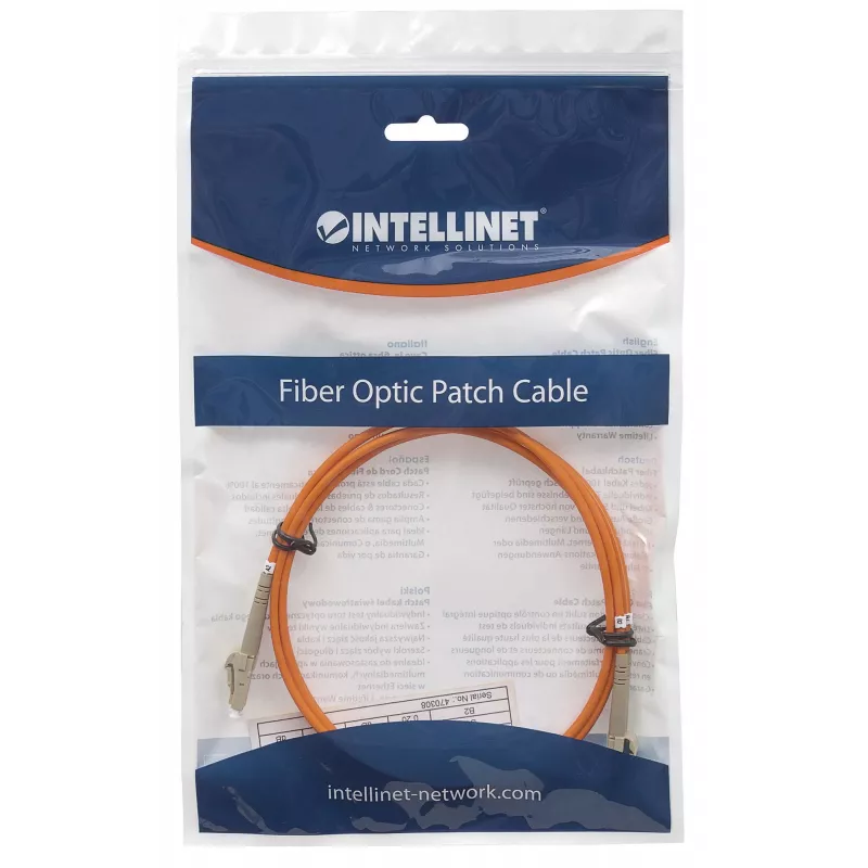 EFB Elektronik O0310.5 Cabo de patch de fibra ótica Duplex, LC-LC, OM2 50/125 µm, LSZH, 5 m, laranja