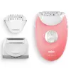 Braun Silk-epil 3-277 Depiladora, branco/rosa