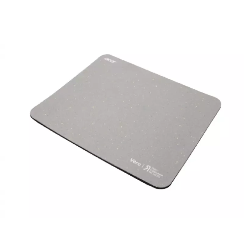 Acer Vero Tapete de rato, cinzento, monocromático, politereftalato de etileno (PET), borracha, base antiderrapante