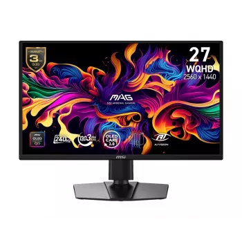 MSI MAG 272QPDE QD-OLED X24 Monitor de computador 67,3 cm (26,5 polegadas) 2560 x 1440 píxeis Wide Quad HD preto