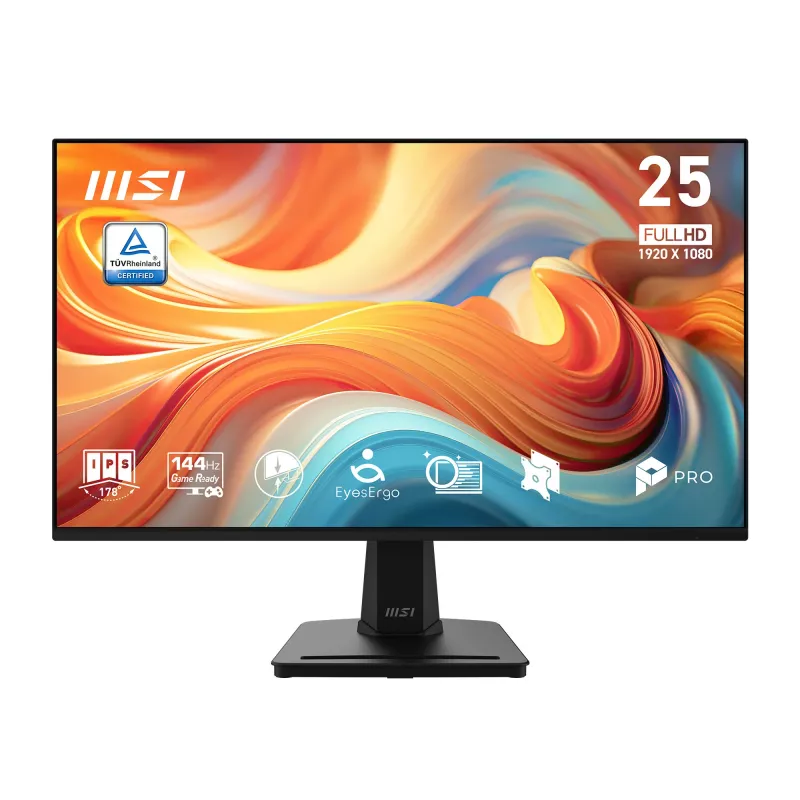 MSI Pro MP251 E14L Monitor de computador 62,2 cm (24,5″) 1920 x 1080 píxeis Full HD preto