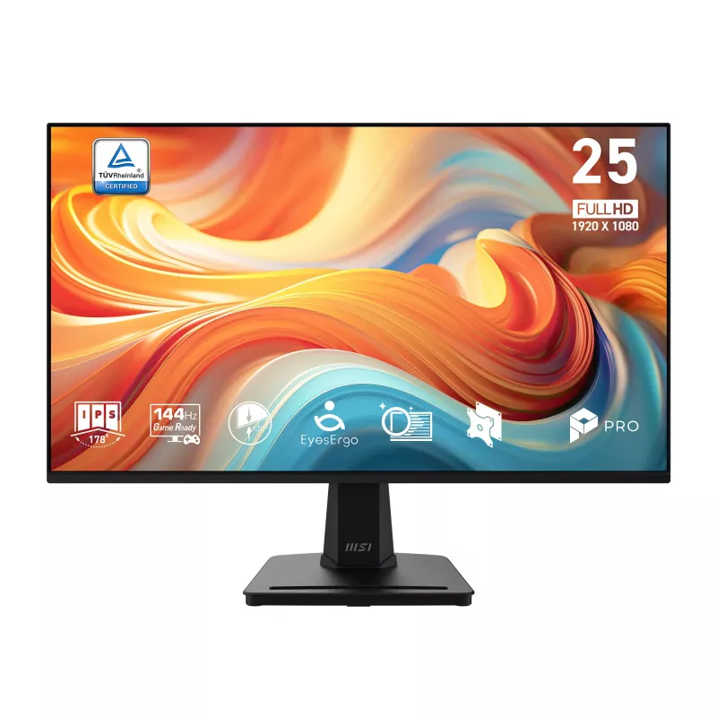 MSI Pro MP251 E14L Monitor de computador 62,2 cm (24,5″) 1920 x 1080 píxeis Full HD preto