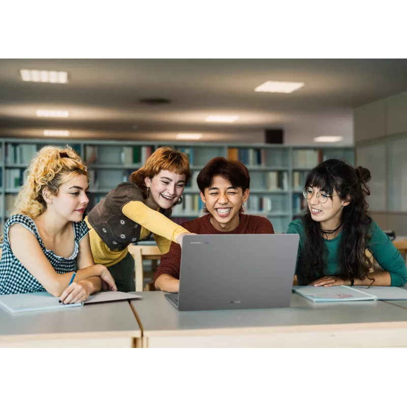 ASUS Chromebook CB1505CTA-S70197-CBE Intel® N N150 39,6 cm (15,6 inch) Full HD 8 GB LPDDR5-SDRAM 64 GB eMMC Wi-Fi 6 (802.11ax) ChromeOS US International Cinzento