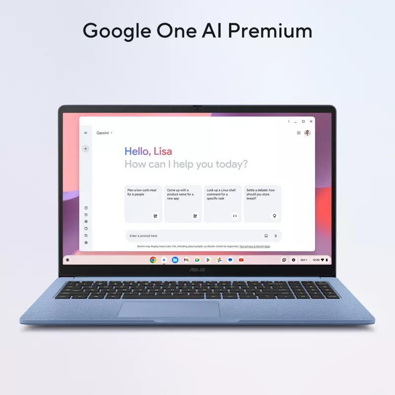 ASUS Chromebook CB1505CTA-S70197-CBE Intel® N N150 39,6 cm (15,6 inch) Full HD 8 GB LPDDR5-SDRAM 64 GB eMMC Wi-Fi 6 (802.11ax) ChromeOS US International Cinzento