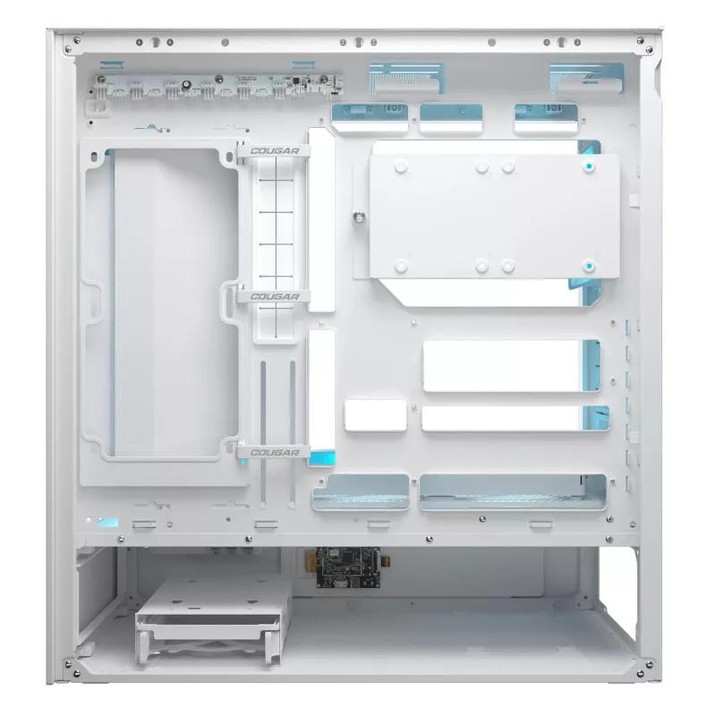 COUGAR Caixa Midi Tower, CFV235 Vision, ARGB, Ecrã LCD, Mesh, Branco