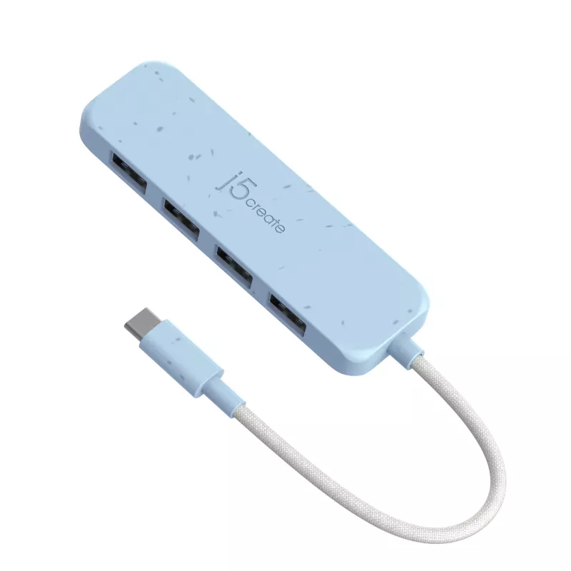 j5create Hub USB-C para 4 portas Type-A Gen 2 ecológico