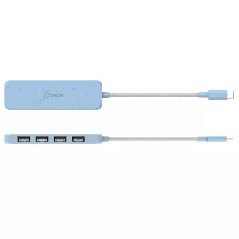 j5create Hub USB-C para 4 portas Type-A Gen 2 ecológico