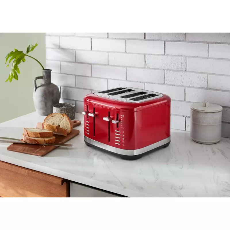 KitchenAid 5KMT4109EER 7 4 fatias 1640 W Vermelho, Aço inoxidável