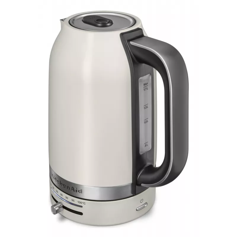 KitchenAid 5KEK1701EPL Chaleira elétrica 1,7 l 2400 W Preto, Aço inoxidável, Branco