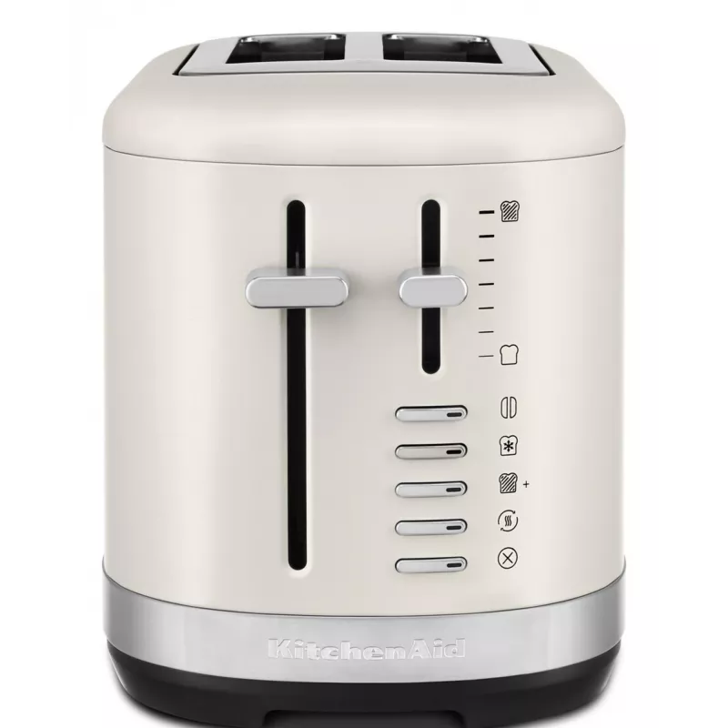 KitchenAid 859711684260 Torradeira 7 2 fatia(s) 980 W Preto, Aço inoxidável, Branco