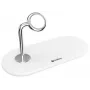 Sandberg carregador sem fios 3em1, interior, USB, carregamento sem fios, 0,8 m, prateado, branco