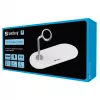 Sandberg carregador sem fios 3em1, interior, USB, carregamento sem fios, 0,8 m, prateado, branco