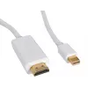 Sandberg MiniDP 1.2 > HDMI 4K 2m, 2 m, Mini DisplayPort, HDMI, macho, macho, branco