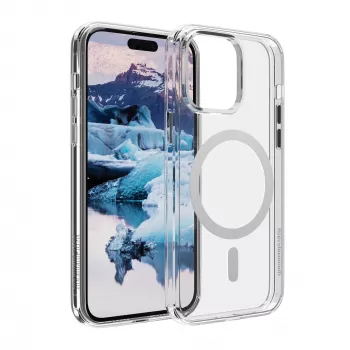 dbramante1928 Iceland Pro compatível com MagSafe – iPhone 15 Pro Max, capa, Apple, iPhone 15 Pro Max, transparente, branco