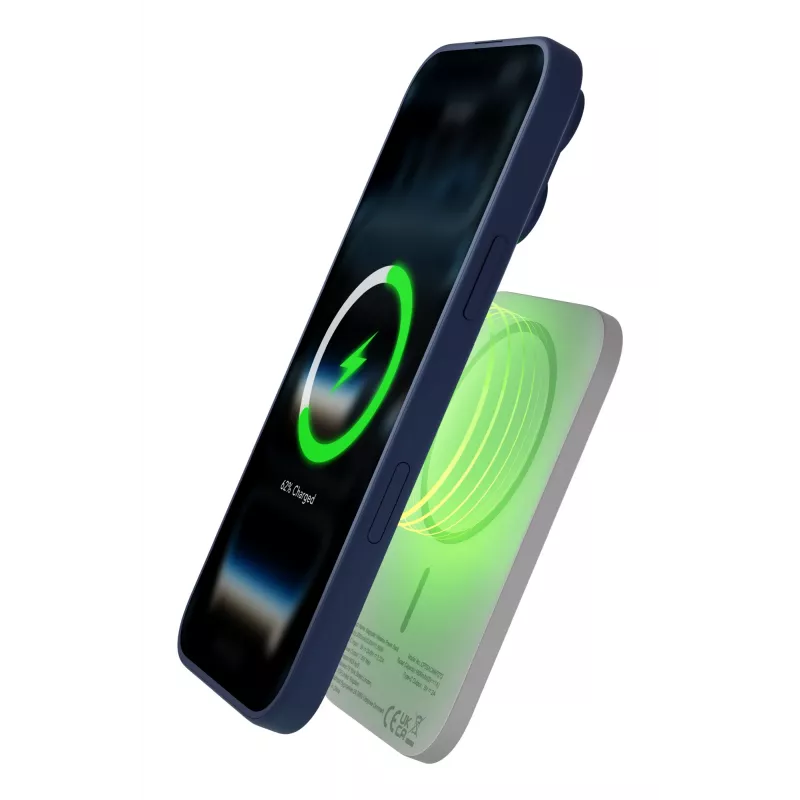 dbramante1928 re-charge - powerbank 3K WL ultra fino Qi1.3 - WHT