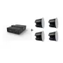 Vivolink Audiopack subwoofer 6.5 + 4 x altifalantes de encastrar no teto premium 40W (oferta de pacote limitado) preto com fios 110 W