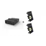 Vivolink Audiopack subwoofer + 2 x altifalantes de encastrar premium (oferta de pacote limitado) preto com fios 110 W