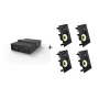 Vivolink Audiopack subwoofer + 4 x altifalantes de encastrar premium - (oferta de pacote limitado) preto com fios 110 W