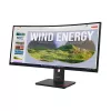 Lenovo ThinkVision T34WD-40 monitor, 86,4 cm (34 polegadas), 3440 x 1440 píxeis, Wide Quad HD, LED, 6 ms, preto