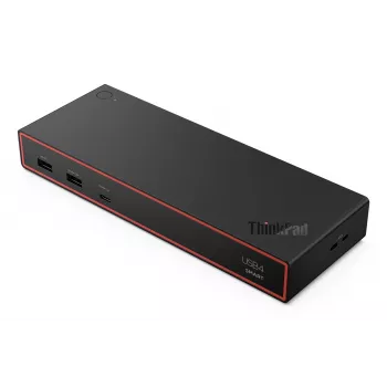 Lenovo ThinkPad USB4 Smart Dock 5500 com fonte de alimentação de 135W com fios preto