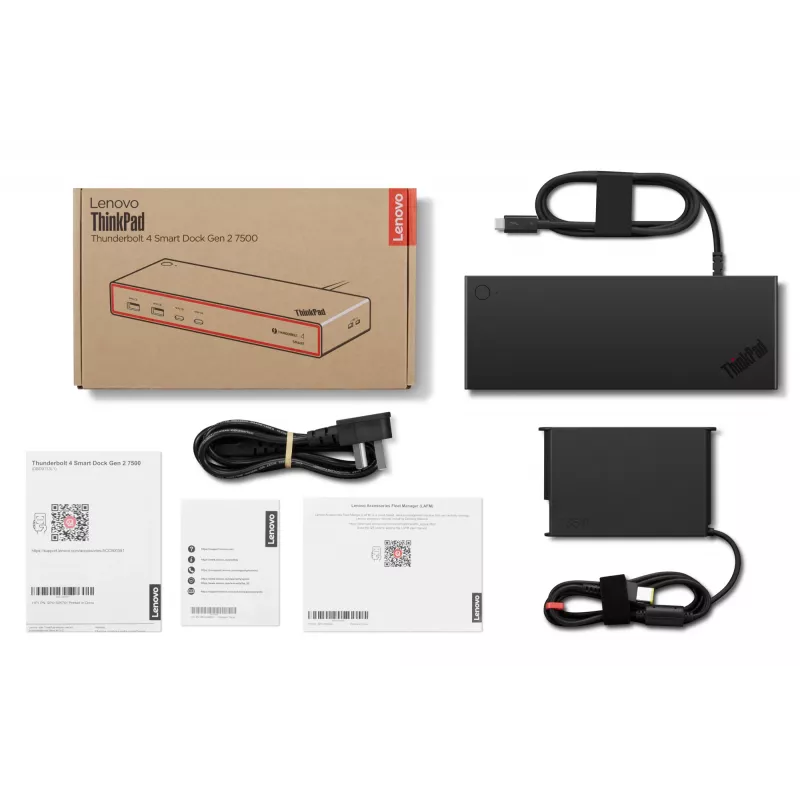 Lenovo ThinkPad Thunderbolt 4 Smart Dock Gen2 7500 com fios preto